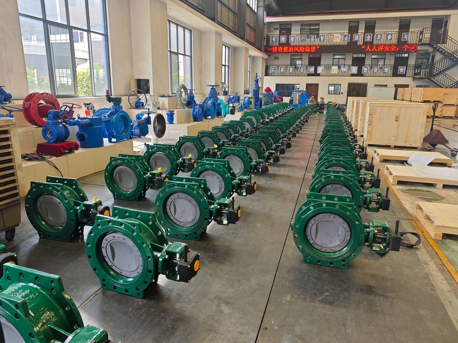 SHENGYUAN butterfly valves warehouse