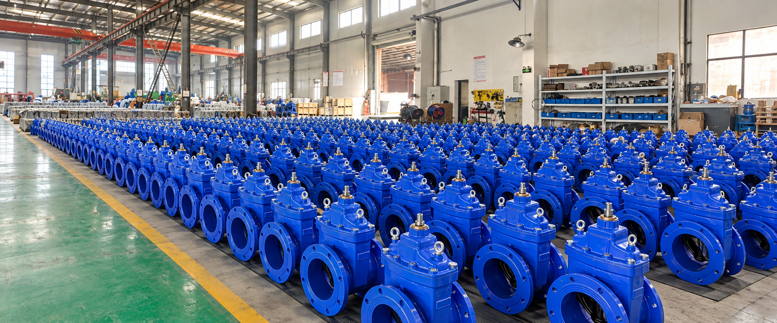 SHENGYUAN gate valves warehouse